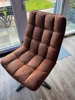 WOOOD Fauteuil stoel Cognac - Half Jaar Oud, Huis en Inrichting, Stoelen, Ophalen, Bruin, Zo goed als nieuw, Metaal