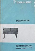 Schaub Lorenz handleiding“Viola M”, Audio, Tv en Foto, Ophalen of Verzenden, Gebruikt
