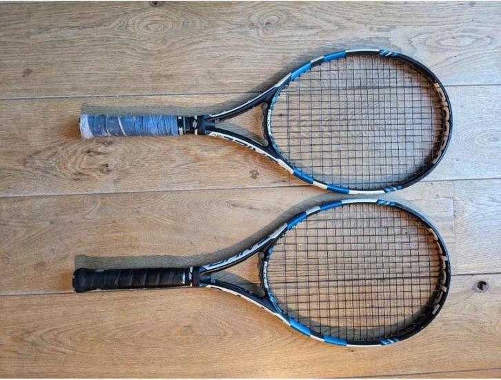Babolat Pure Drive GT tennisrackets – set van 2, Sport en Fitness, Tennis, Gebruikt, Racket, Babolat, L3, Ophalen of Verzenden