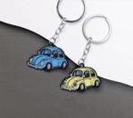 Metalen V.W. KEVER Sleutelhanger in BLAUW en GEEL., Ophalen of Verzenden, Nieuw, Auto's