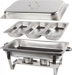 alora chafing dish chrome 3 bakken, Niet ingevuld, Niet ingevuld, Niet ingevuld