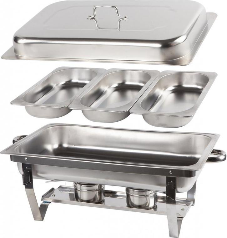 alora chafing dish chrome 3 bakken, Witgoed en Apparatuur, Keukenmixers