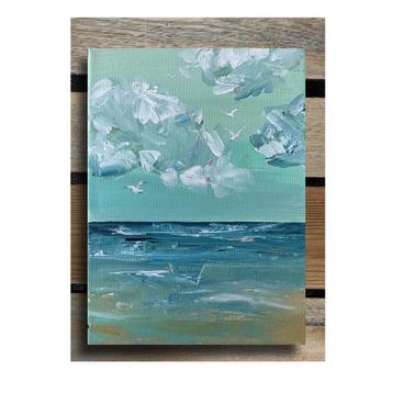 Zeemeeuw ~ schilderij ~ kleintje kunst beschikbaar voor biedingen