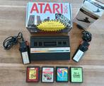 Atari 2600 + 5 game,s, Spelcomputers en Games, Spelcomputers | Atari, Ophalen of Verzenden, Gebruikt, Atari 2600