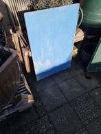 TRESPA 13mm BLAUW GEBRUIKT, Doe-het-zelf en Verbouw, Platen en Panelen, Ophalen, Gebruikt