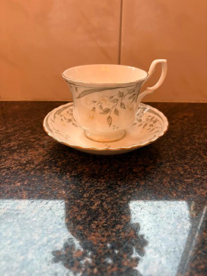 Royal albert kop en schotel, Antiek en Kunst, Antiek | Servies los, Ophalen of Verzenden