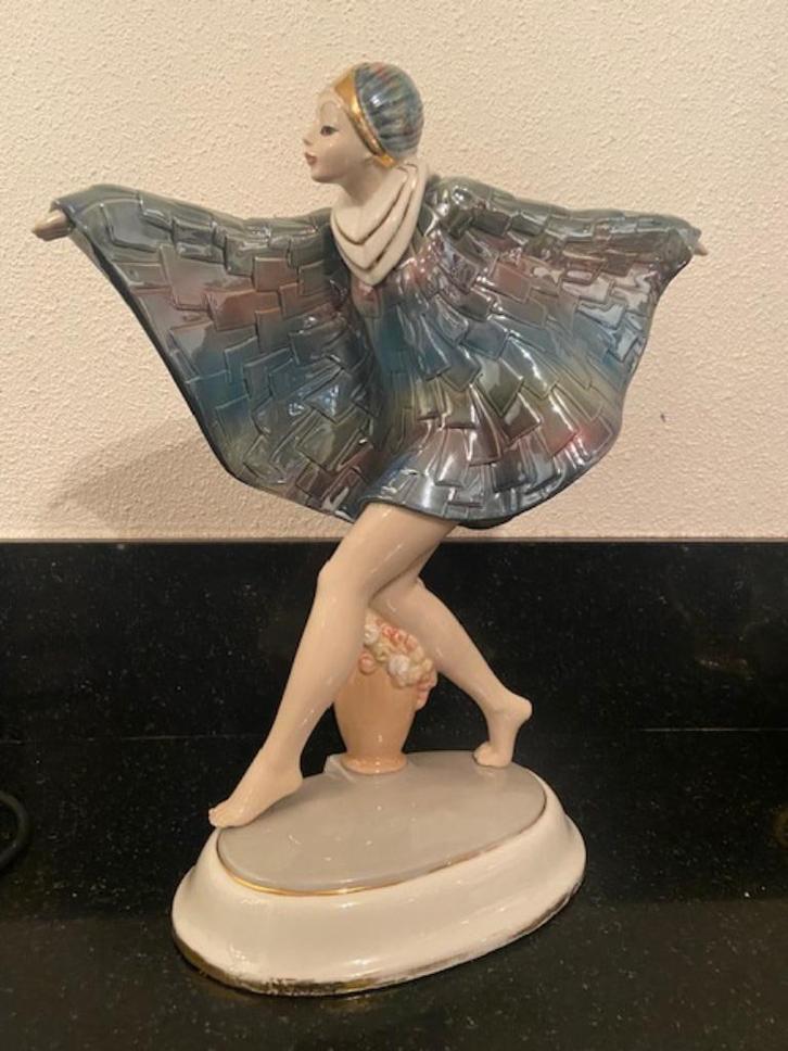 ArtDeco porseleinen danseres jaren '20, Antiek en Kunst, Antiek | Porselein, Ophalen of Verzenden