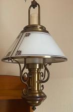 Hanglamp jaren 60/70, Ophalen of Verzenden, Gebruikt, Glas, Minder dan 50 cm