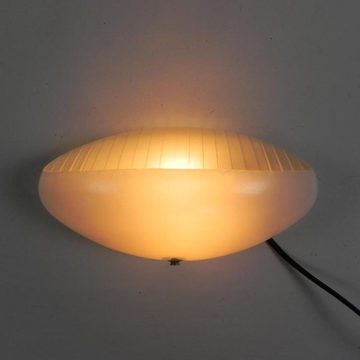 Holophane wandlamp, model Prismopal, AMV1, jaren '60, Antiek en Kunst, Antiek | Lampen, Ophalen of Verzenden