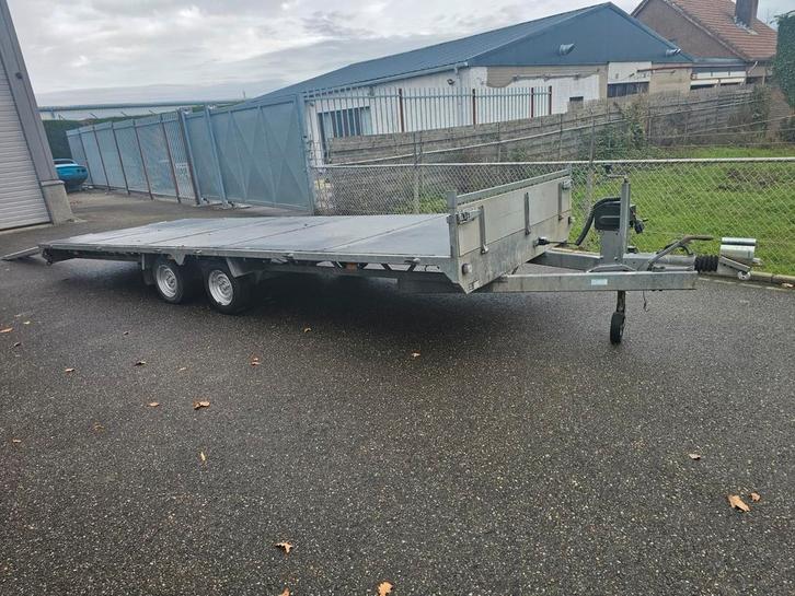 6m Plateauwagen aanhanger autotransporter multitransporter, Auto diversen, Aanhangers en Bagagewagens, Gebruikt, Ophalen