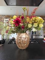 Schelpenvaas goud, Huis en Inrichting, Woonaccessoires | Vazen, Ophalen, Overige materialen, Overige kleuren, Zo goed als nieuw