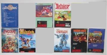Super Nintendo SNES boekjes handleiding beschikbaar voor biedingen