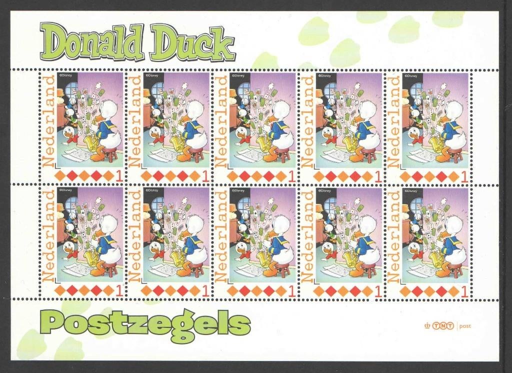 Postzegels Donald Duck, Ontdek Duckstad: Vel 29, Postzegels en Munten, Ophalen of Verzenden, Na 1940, Postfris