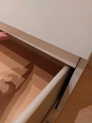 Ikea Malm witte ladekast met 3 lades - afbeelding 4