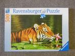 Legpuzzel 500 – Tijger tussen de waterlelies, Ophalen, 500 t/m 1500 stukjes, Gebruikt, Legpuzzel