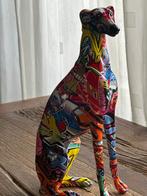 street a graffiti hond hazewindhond windhond whippet, Ophalen of Verzenden