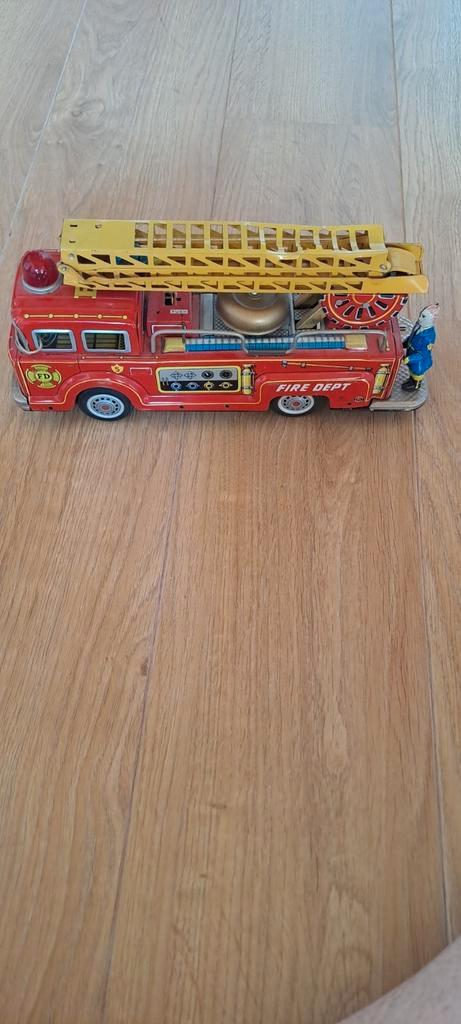 Metalen/blikken brandweerwagen, Verzamelen, Speelgoed, Gebruikt, Ophalen