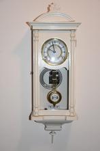 Vintage Witte Wandklok, Ophalen, Gebruikt, Analoog, Wandklok