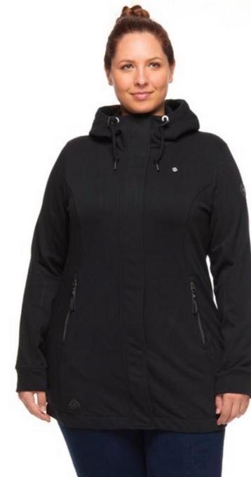Ragwear plus size vegan lang vest capuchon LETTY zwart beschikbaar voor biedingen