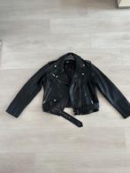 Zara leren jas zwart XL, Ophalen, Zo goed als nieuw, Maat 42/44 (L), Zwart