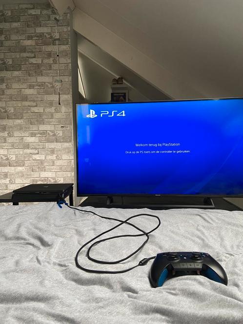PlayStation 4 slim 1TB plus 1 scuf controller, Spelcomputers en Games, Spelcomputers | Sony PlayStation 4, Gebruikt, Slim, Met 1 controller