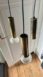 Vintage cascade hanglamp messing opknapper, Huis en Inrichting, Lampen | Hanglampen, Ophalen of Verzenden, Zo goed als nieuw, Minder dan 50 cm