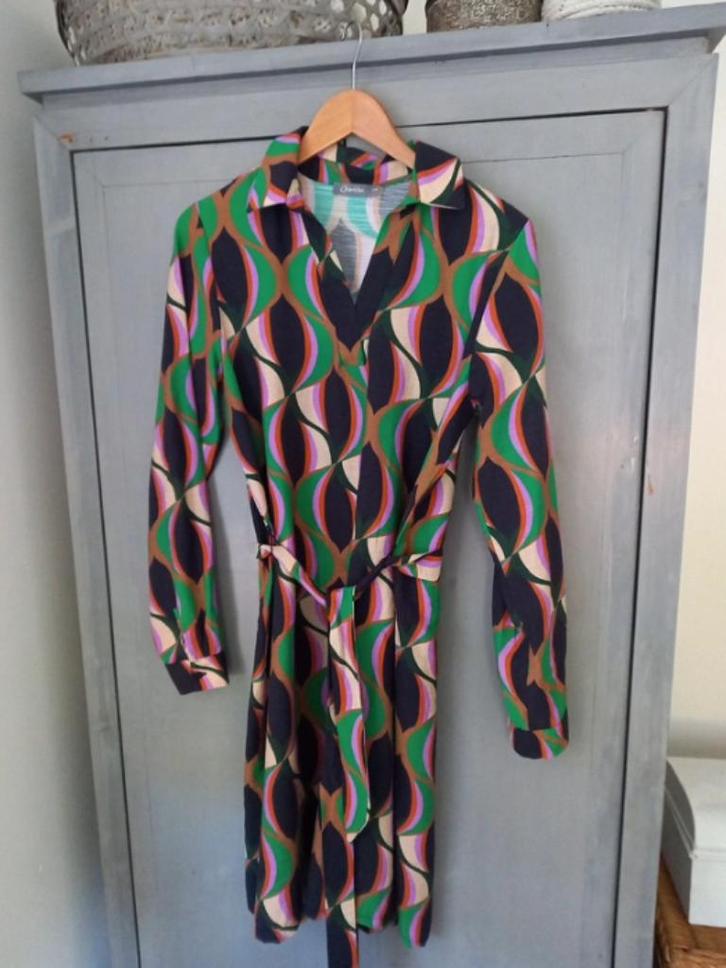 Geisha jurk S, Kleding | Dames, Jurken, Zo goed als nieuw, Maat 36 (S), Onder de knie, Ophalen of Verzenden