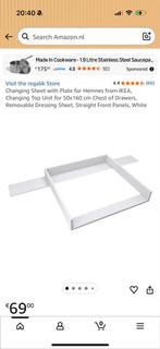 Hemnes Verschoonblad/Bladvergroter - Nieuw!, 50 tot 70 cm, Nieuw, 100 cm of meer, Opstaande rand