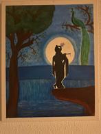 Hand paint Krishna art, Antiek en Kunst, Kunst | Litho's en Zeefdrukken, Ophalen of Verzenden