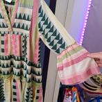 Devotion Twins tuniek jurk roze groen patroon maat M-L 49009, Kleding | Dames, Jurken, Maat 38/40 (M), Verzenden, ., Devotion Twins
