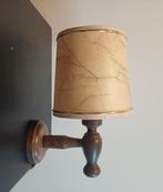 Vintage houten wandlamp, Ophalen, Gebruikt