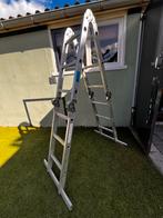 Vouwladder, Doe-het-zelf en Verbouw, Ladders en Trappen, Ophalen, Gebruikt, Ladder, Opvouwbaar of Inschuifbaar