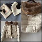 Moncler – crème lichtgewicht donsjack – maat 3/L, Ophalen of Verzenden, Gedragen