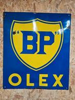 Groot BP Olex emaille reclamebord, Verzamelen, Merken en Reclamevoorwerpen, Ophalen of Verzenden, Zo goed als nieuw, Reclamebord