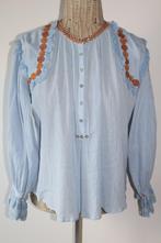 ANTIK BATIK Leuke blouse maat XS / 36, Kleding | Dames, Blouses en Tunieken, Blauw, Ophalen of Verzenden, Zo goed als nieuw, Antik Batik