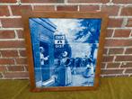 Delftsblauw 6-pas tegeltableau, reclame Konings gist., Antiek en Kunst, Antiek | Wandborden en Tegels, Verzenden