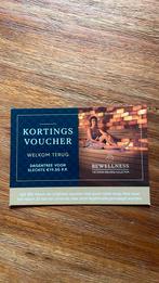 Bewellness sauna korting voucher, Sport en Fitness, Ophalen of Verzenden, Nieuw