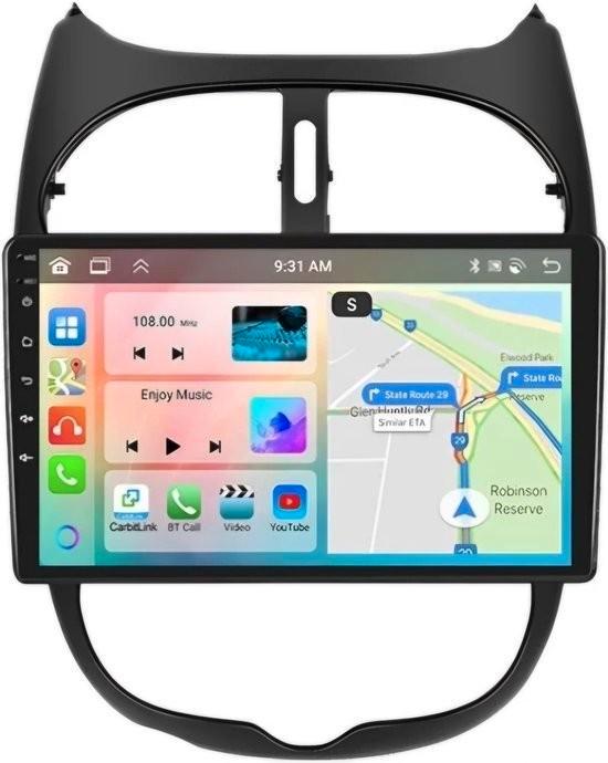 Peugeot 206 Radio CarPlay & Android auto, Auto diversen, Autoradio's, Nieuw, Ophalen of Verzenden