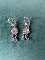 Oorbellen met gekleurde steentjes, Ophalen of Verzenden, Gebruikt, Overige materialen