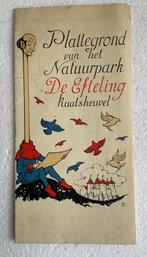 Plattegrond Natuurpark, De Efteling te Kaatsheuvel uit 1960., Ophalen of Verzenden, Zo goed als nieuw, Beeldje of Poppetje