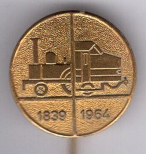 1839 - 1964 koper NS treinen speldje ( U_475 ), Verzamelen, Speldjes, Pins en Buttons, Zo goed als nieuw, Speldje of Pin, Transport