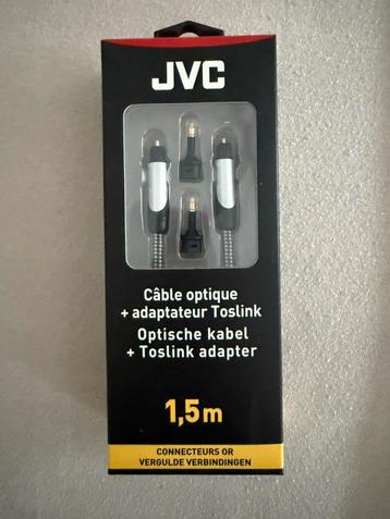 Optische kabel + toslink adapter JVC New beschikbaar voor biedingen
