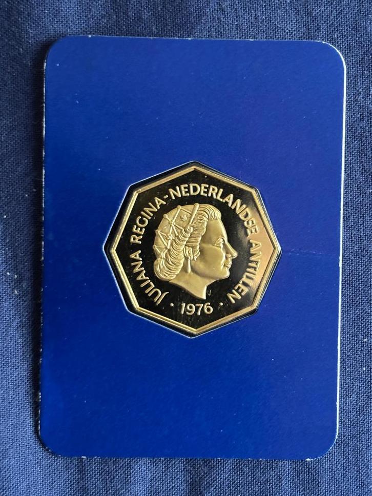 Gouden 200 gulden 1976 Nederlandse Antillen, Postzegels en Munten, Munten | Nederland, Losse munt, Koningin Juliana, Goud, Ophalen