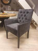 *ACTIE* Landelijke Eetkamerstoel Chester Stel Samen Kleuren3, Huis en Inrichting, Stof, Overige kleuren, Landelijke eetkamerstoelen capiton knoopjes leer stof velvet en