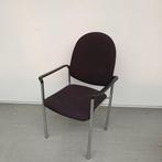 4x Casala vergaderstoelen kantoorstoelen met zwarte stof, Ophalen of Verzenden, Zwart, Stof, Vier