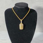 Bottle Pendant Iced-Out Chain, Ophalen of Verzenden, Nieuw, Overige materialen