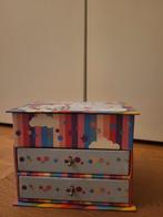 Sieradendoosje eenhoorn, Kinderen en Baby's, Kinderkamer | Commodes en Kasten, Ophalen of Verzenden, Minder dan 50 cm, Minder dan 75 cm