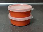 Tupperware vintage oranje mini bakjes nieuwstaat, Huis en Inrichting, Keuken | Tupperware, Ophalen of Verzenden, Zo goed als nieuw