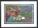 Susan Wanji Wanji - Aboriginal fishing, Antiek en Kunst, Ophalen of Verzenden