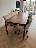 Eettafel set: Zuiver storm tafel, Zitmaxx stoelen en bank, Ophalen, Gebruikt, 100 tot 150 cm, 200 cm of meer